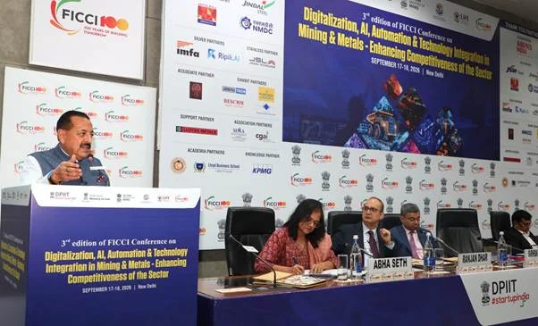 Dr Jitendra Singh Addresses FICCI’s 3rd Conference on Digitalization, AI, Automation & Technology Integration in Mining & Metals