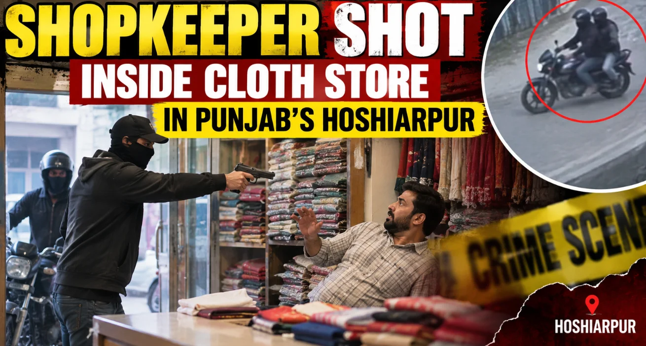 Shopkeeper Shot Inside Cloth Store in Punjab’s Hoshiarpur