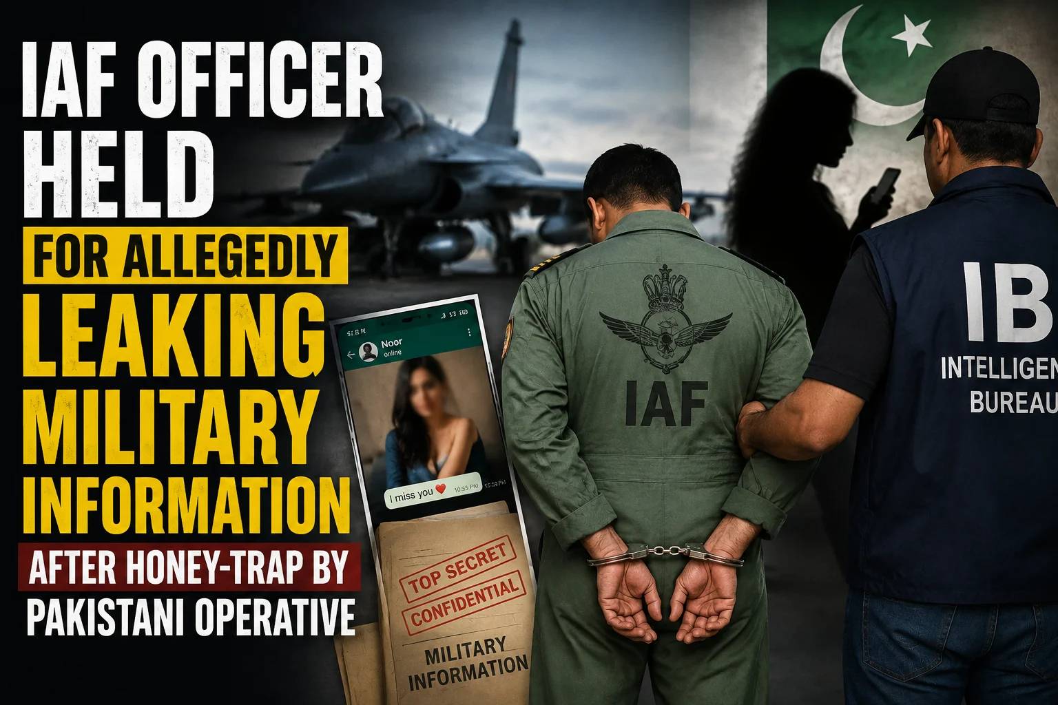 IAF Officer Held For Allegedly Leaking Military Information After Honey-Trap By Pakistani Operative