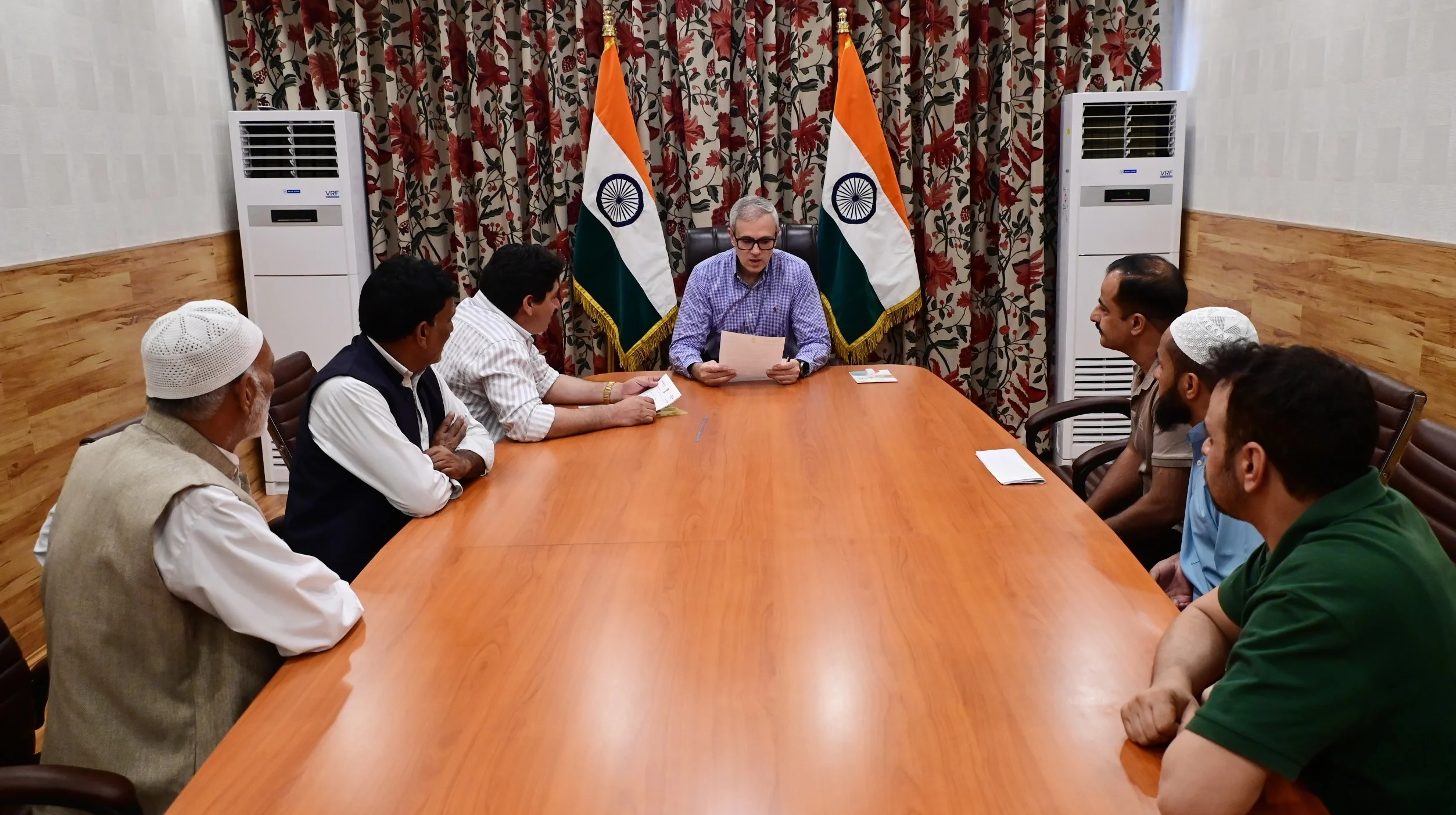 CM Omar Abdullah meets Legislators, other deputations at Civil Secretariat