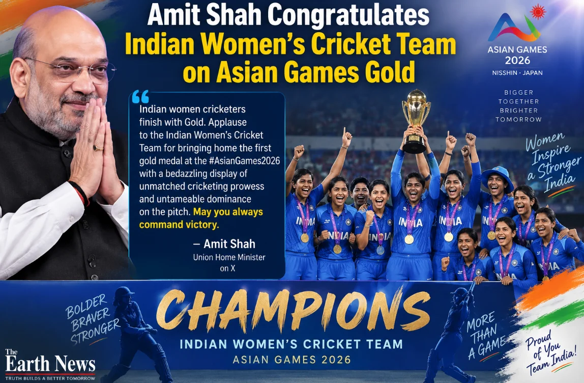 Amit Shah Congratulates Indian Women’s Cricket Team on Asian Games Gold