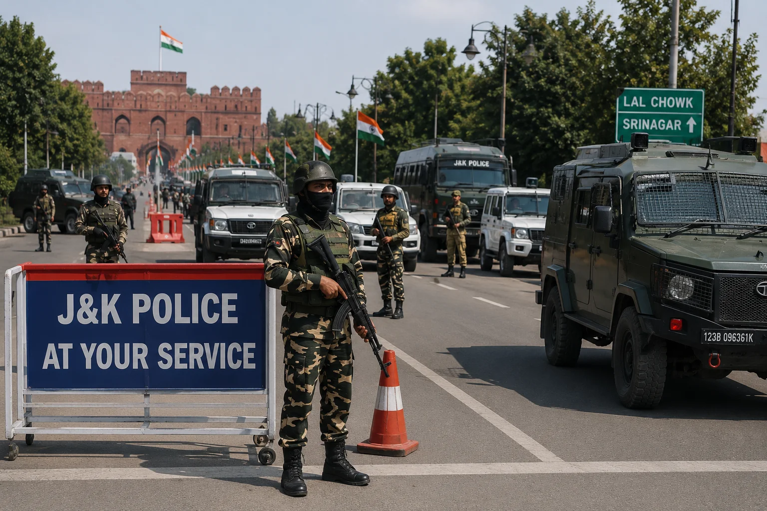 Multi-Layered Security Put In Place Across Kashmir For Independence Day Celebrations