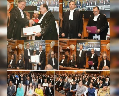 Yash Paul Bourney Sworn In as Judge of J&K and Ladakh High Court