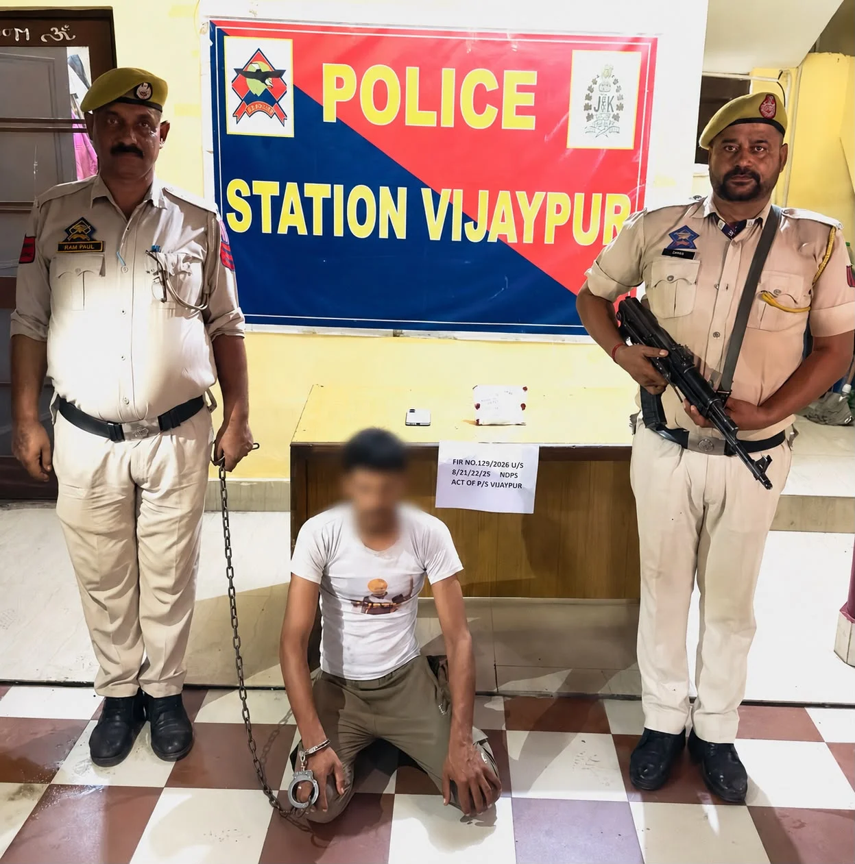 Notorious drug peddler Farman Ali held with 50gm heroin in Samba
