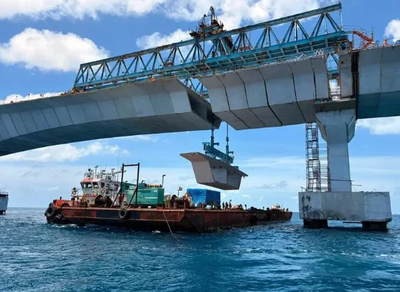 India-Backed Thilamale Bridge Project In Maldives Reaches Major Milestone