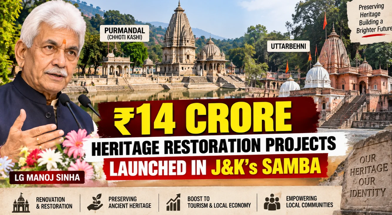 ₹14 Crore Heritage Restoration Projects Launched in J&K’s Samba