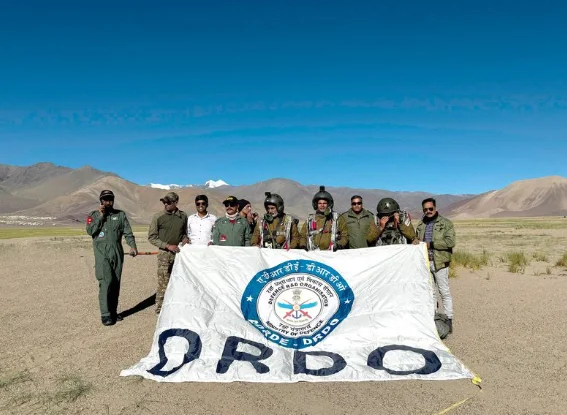 DRDO Successfully Tests Military Combat Parachute System At High-Altitude Ladakh Site