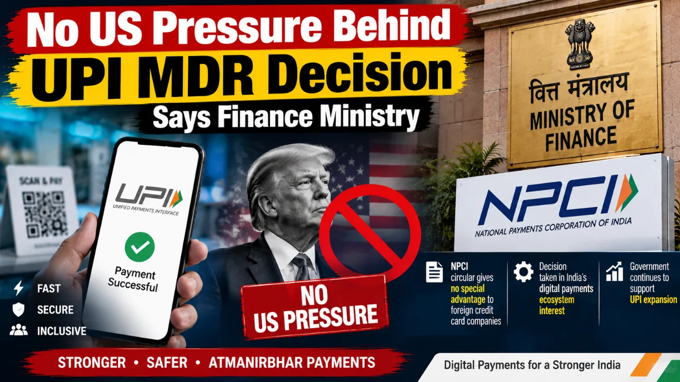 No US Pressure Behind UPI MDR Decision, Says Finance Ministry