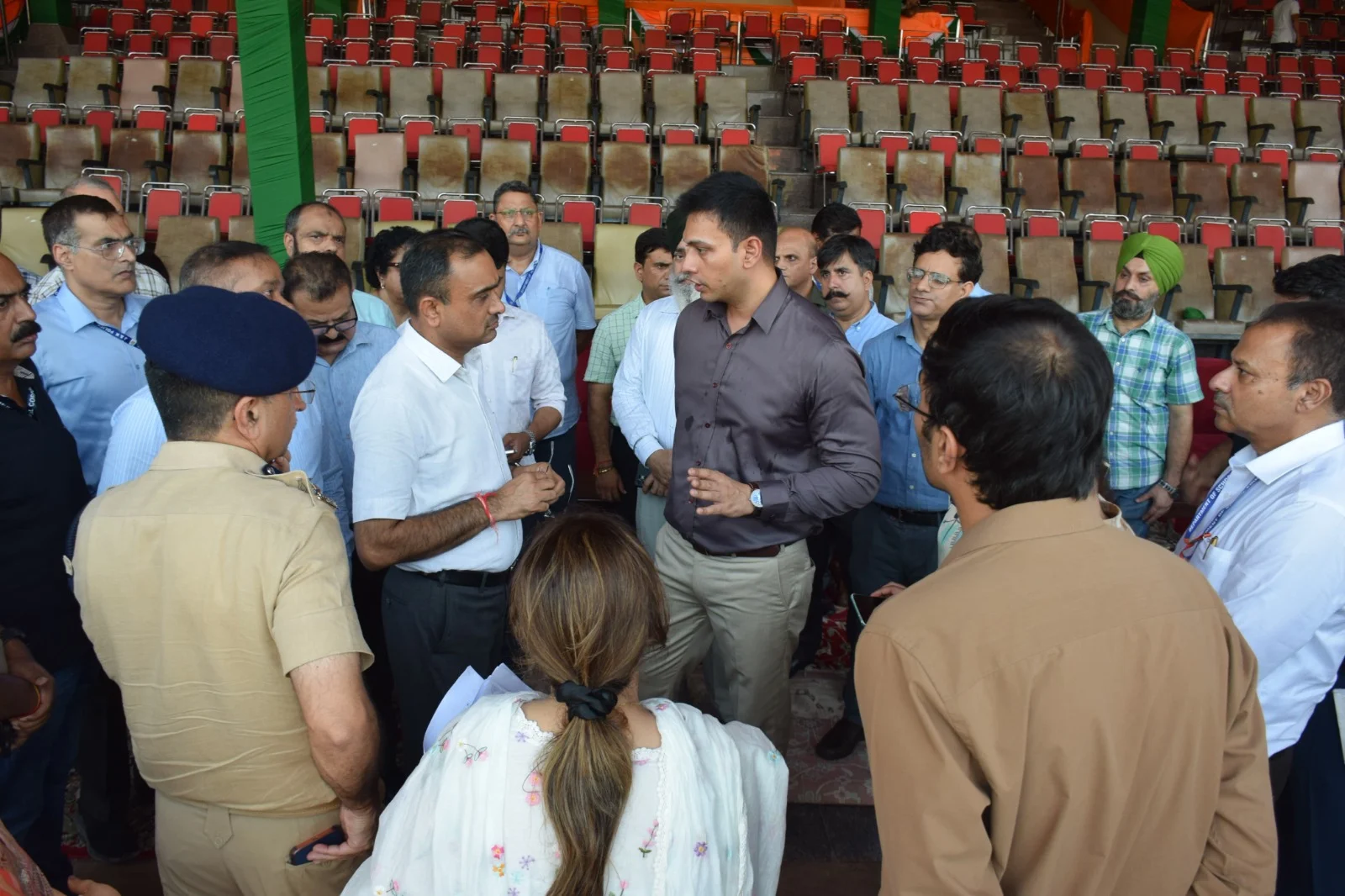 Div Com Jammu, IGP review Independence Day arrangements at MA Stadium