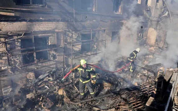 Russian Missile, Drone Attack on Kyiv Region Kills 15, Injures 42