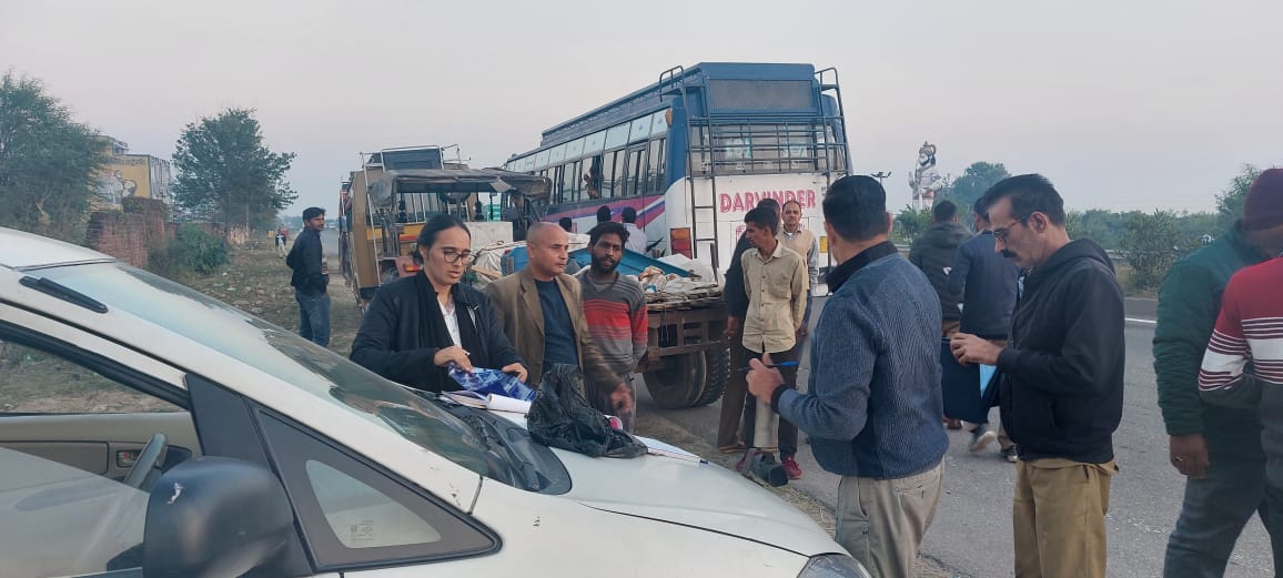 Vehicles without Speed Limiting Device challaned in Samba