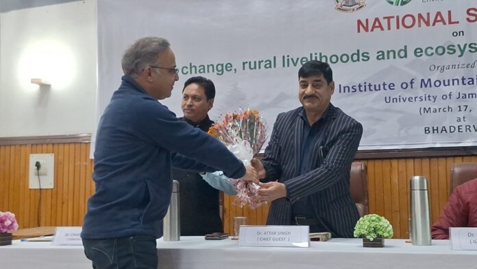 National Seminar on “Climate Change and Ecosystem Services” held at Bhaderwah Campus